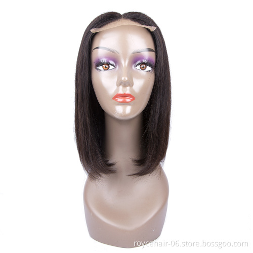 180% Density Cambodian Human Hair 4x4 Short Bob Gluless Lace Front Closure Human Hair Wigs